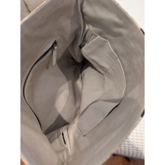 Soft Leather Clutch – Snakeskin Texture, Foldover, Clean, Minor Seam Wear - Picture 6 of 8